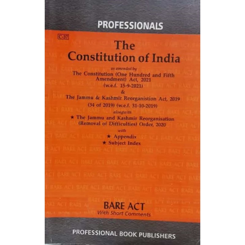 Professional's Constitution of India Bare Act 2025